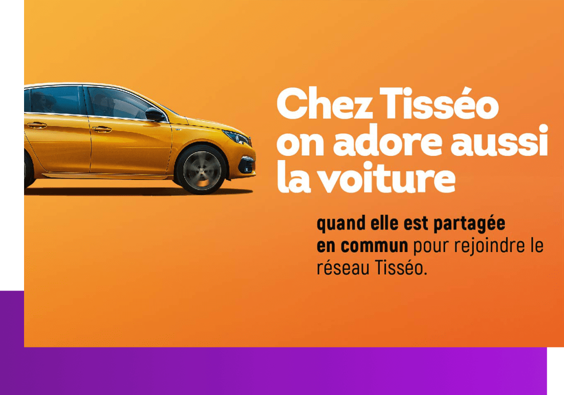 Covoitéo : chez Tisséo on adore aussi la voiture quand elle est partagée en commun pour rejoindre le réseau Tisséo